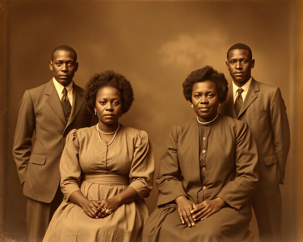 Archived family portrait